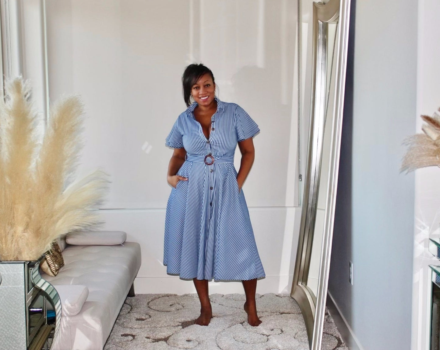 Desiree Denim Swing Dress