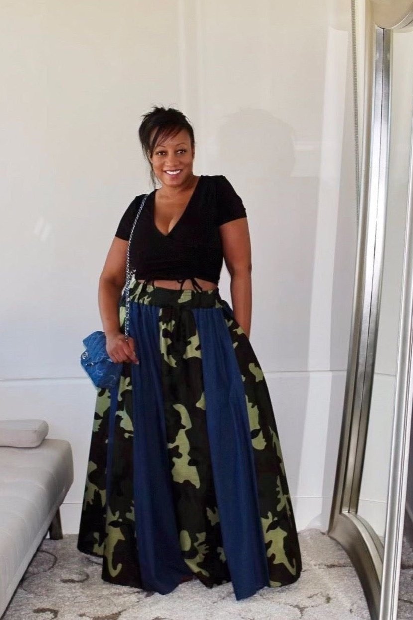 Special Ops Camo Maxi Skirt *SHOP ESSENTIEL MAXI SKIRT FOR MORE PRINTS*