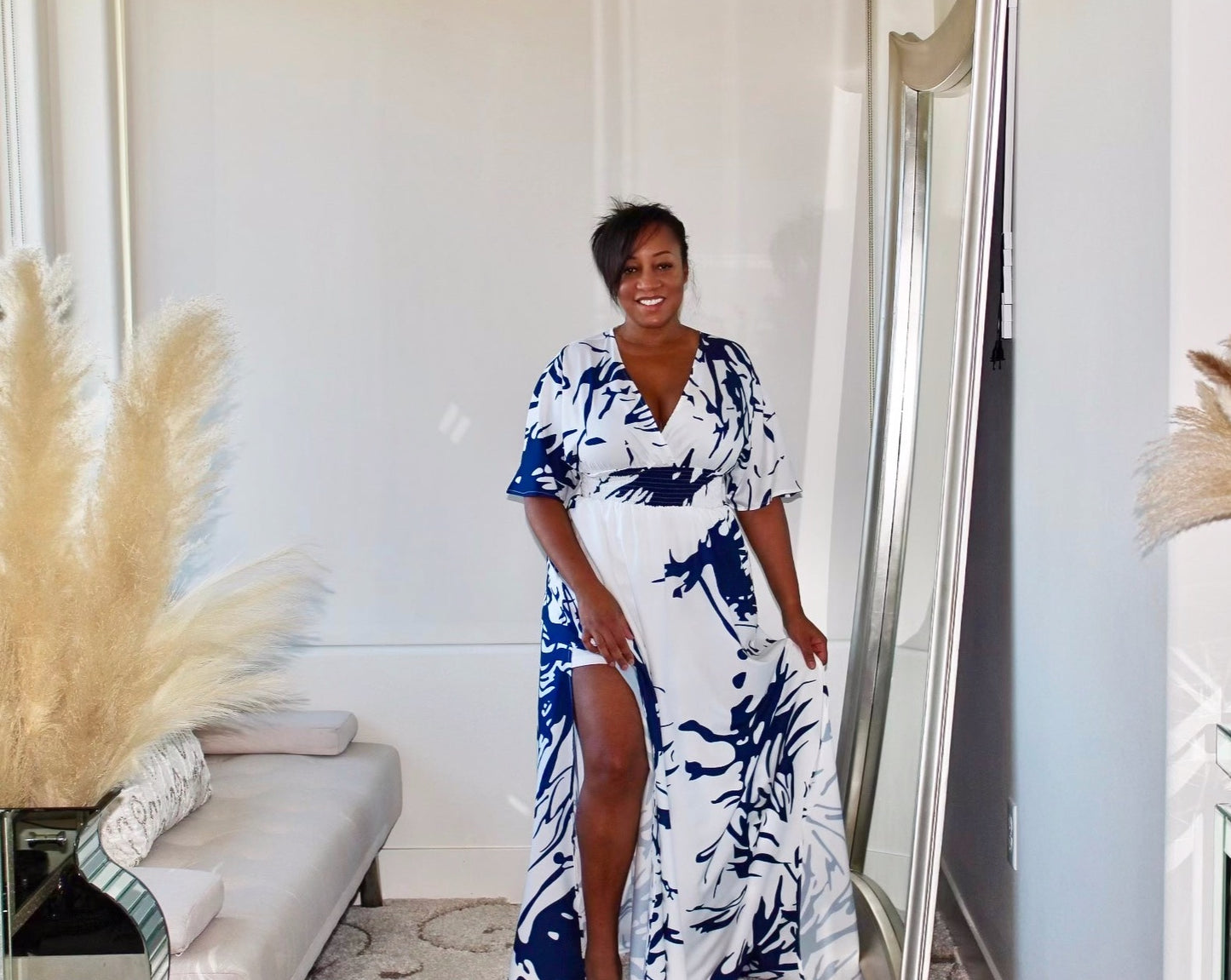 Ink Blot Maxi Dress