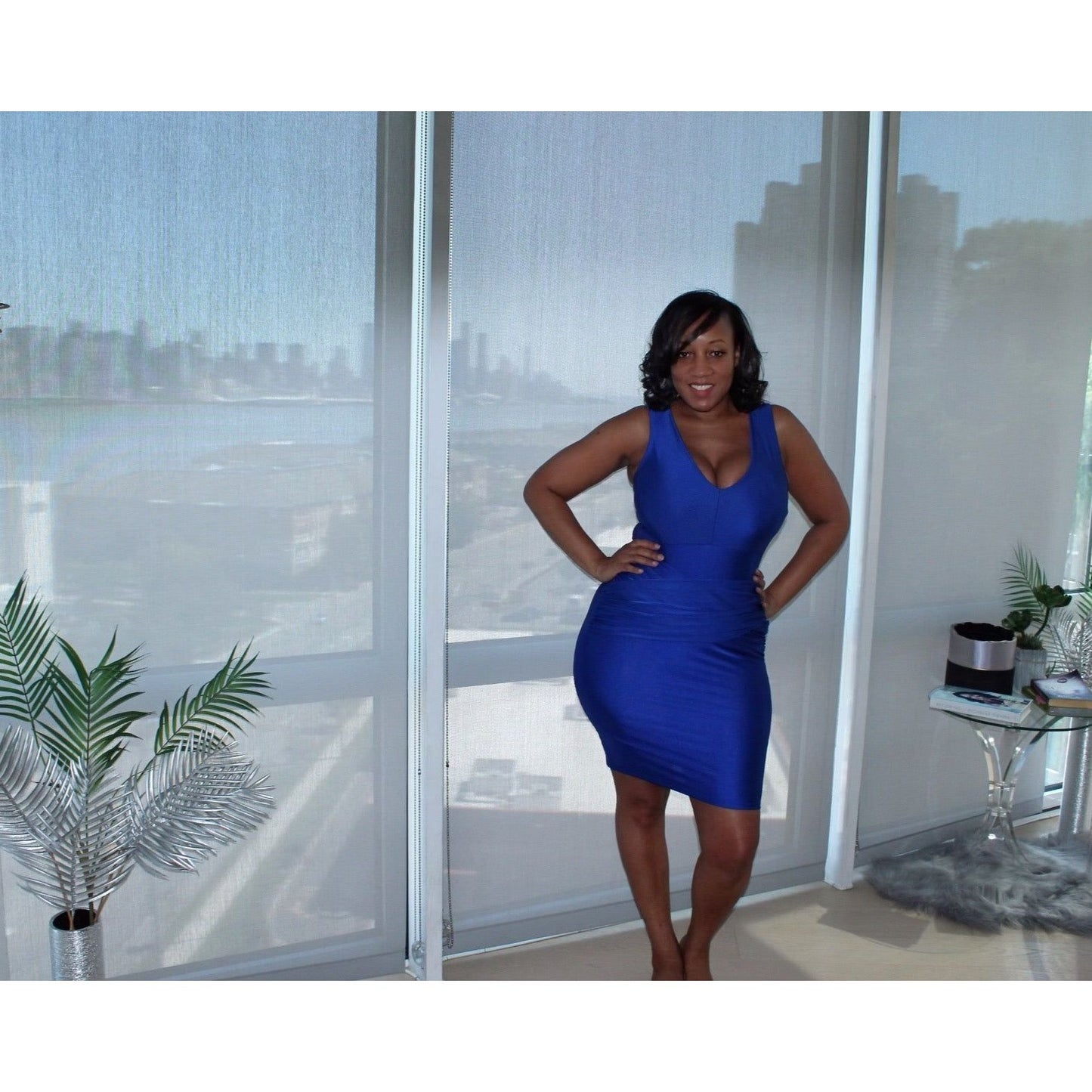 Feeling Blue Bandage Dress