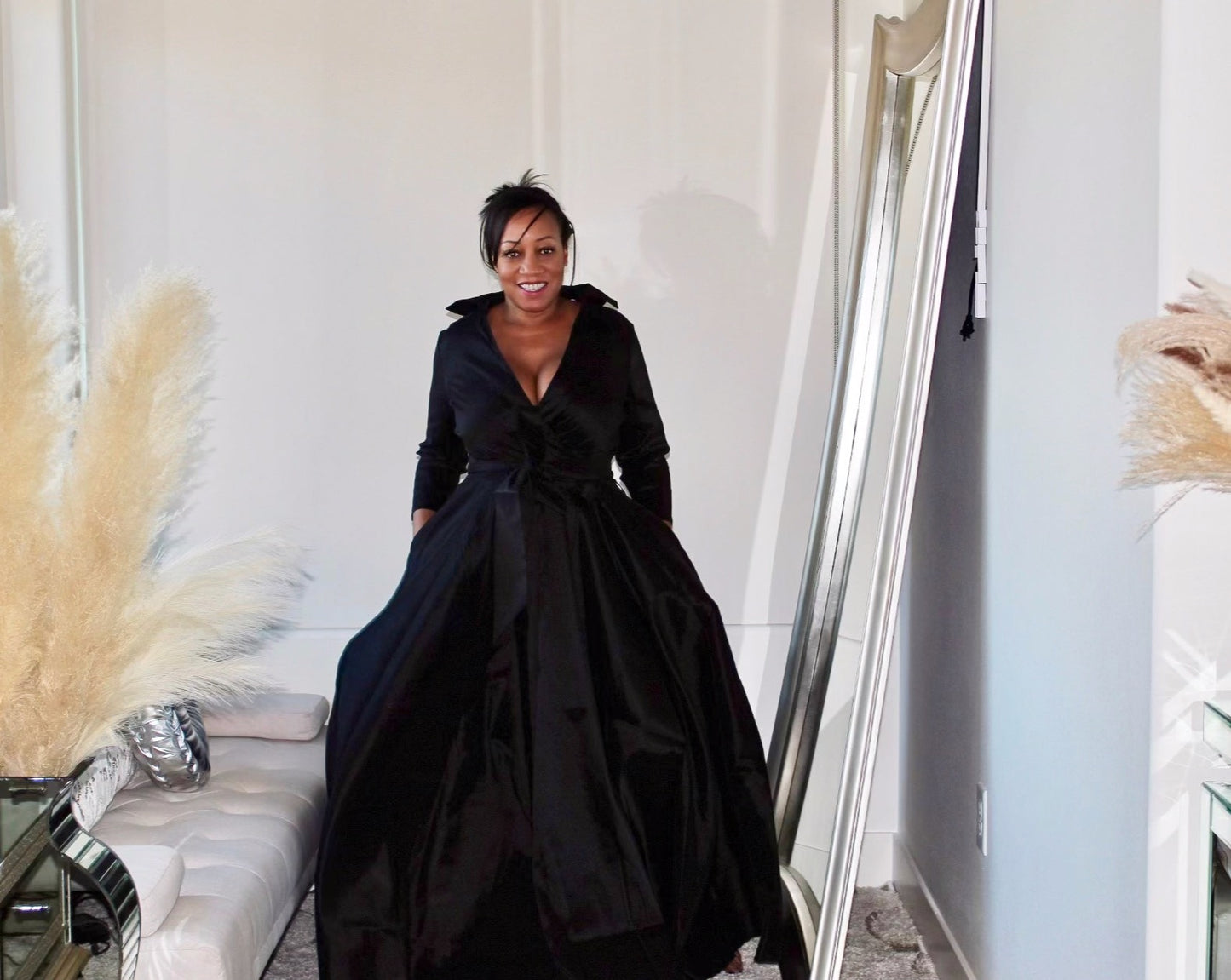 Extravaganza Taffeta Gown