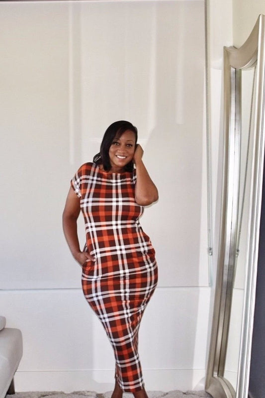 Plaid Playa Dress