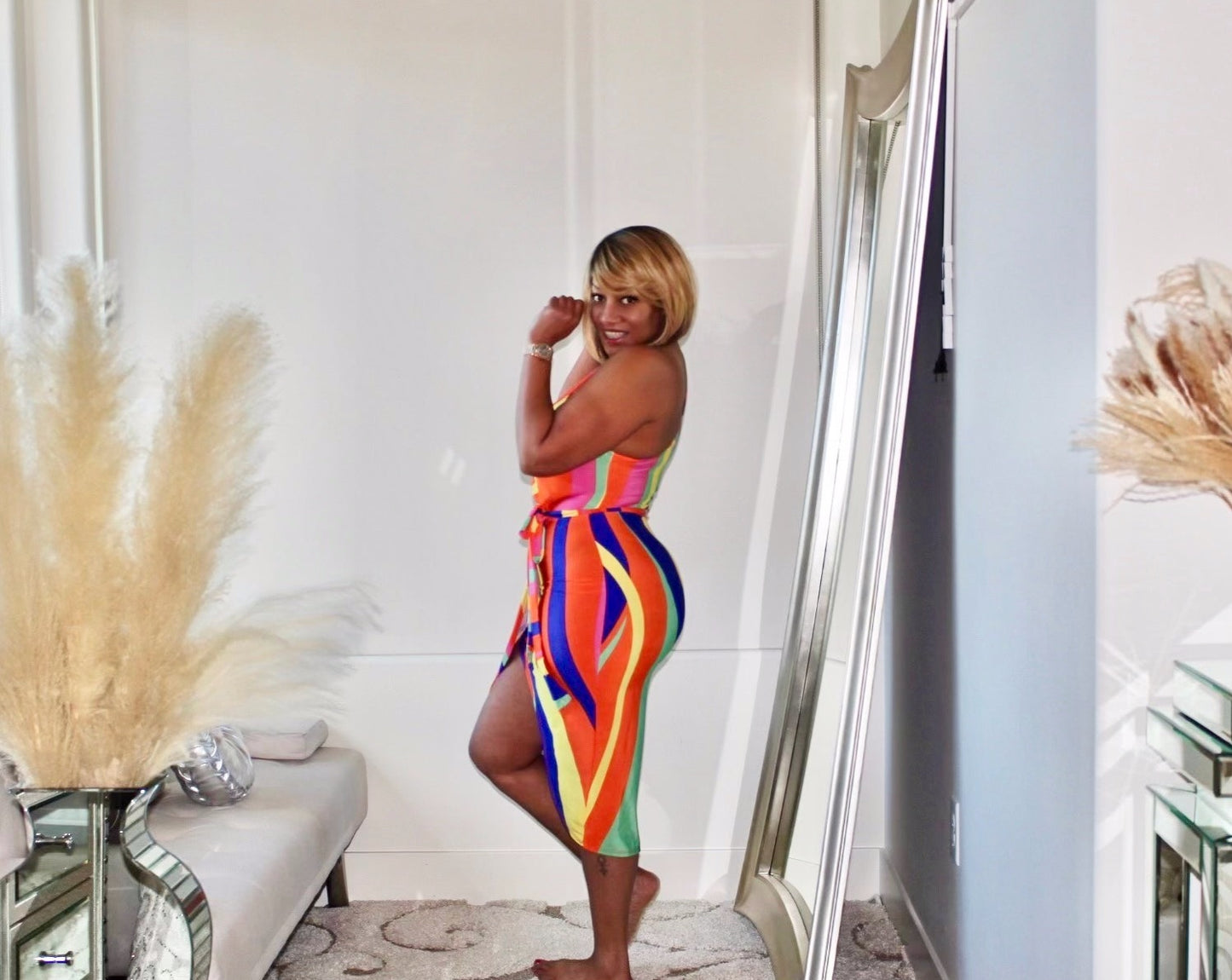 Crayola Colors Midi Dress