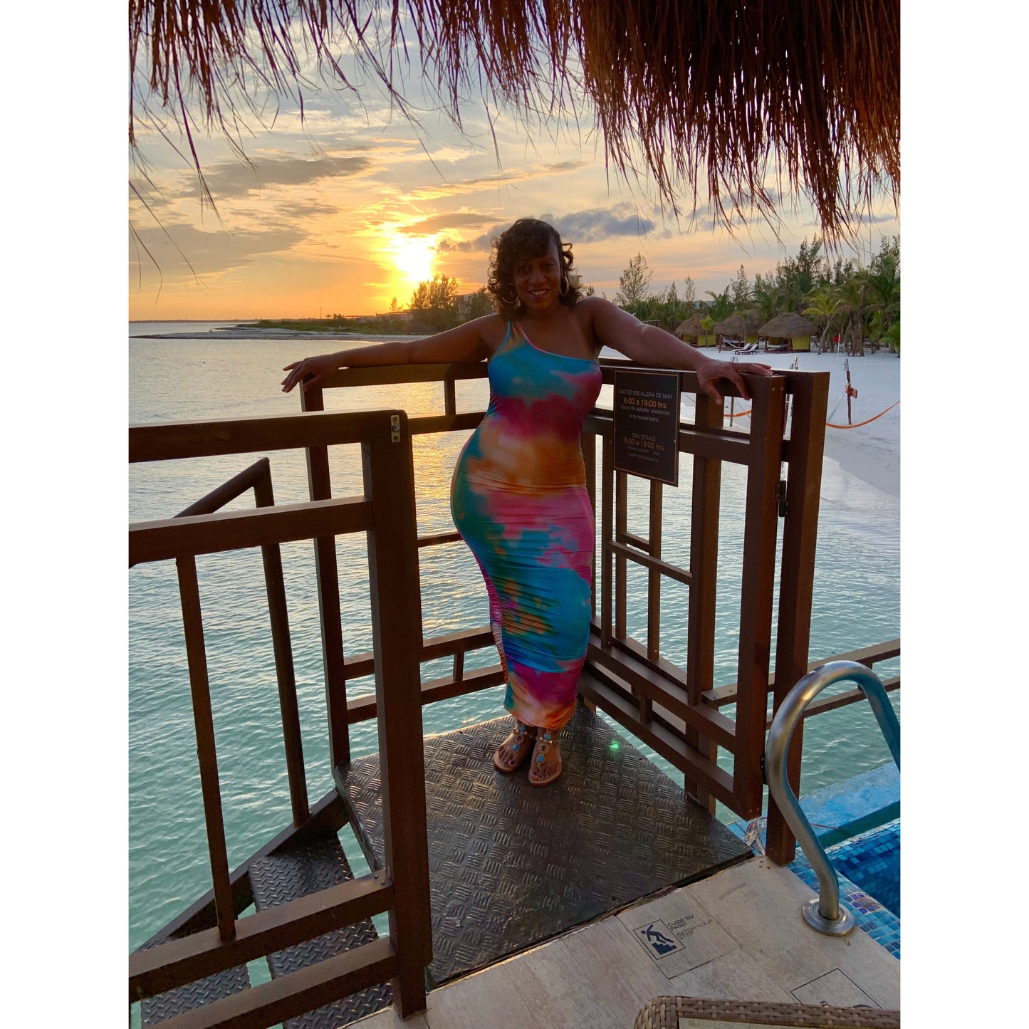 In The Clouds Shirred Dress