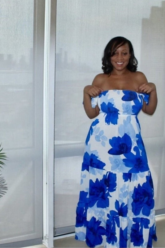 Blue Magic Maxi Dress