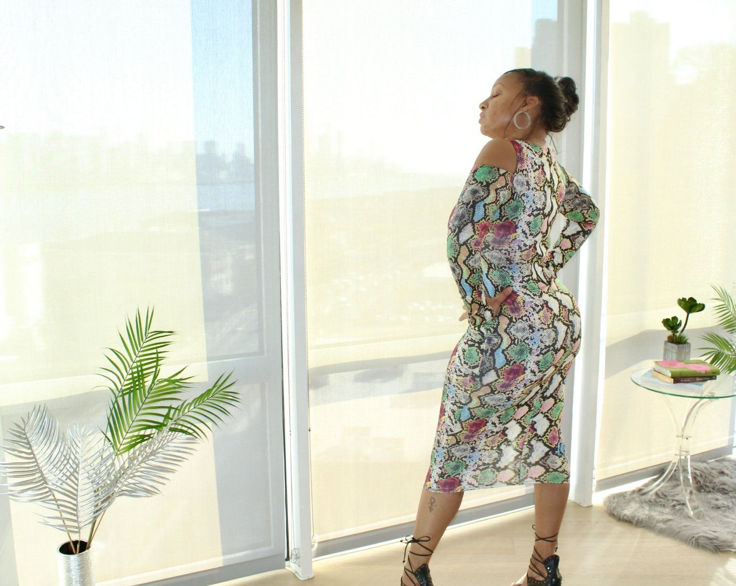 Don't Bite Me Snake Print Dress