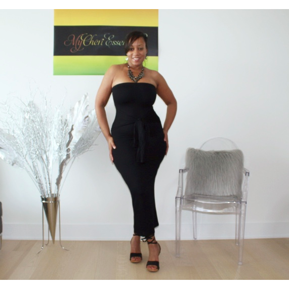 Nipsey Blue Strapless Tube Dress